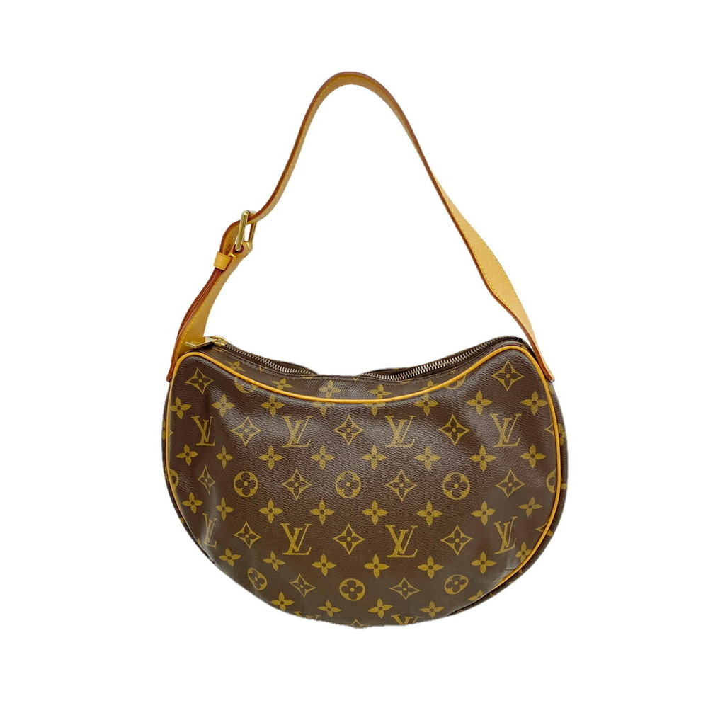Louis Vuitton Monogram Croissant MM Shoulder Bag M51512 Brown Women's